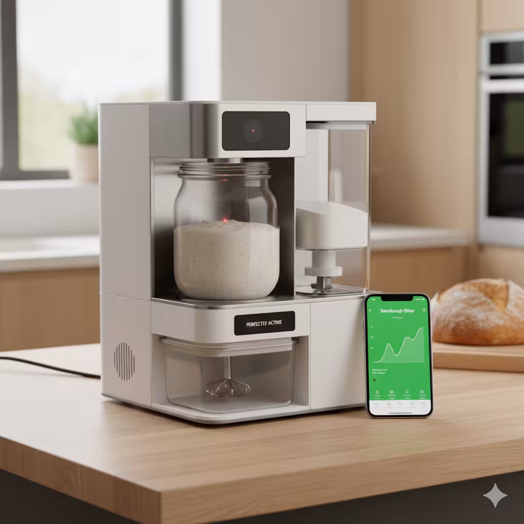 Sourdough sitter fermentation monitor concept render